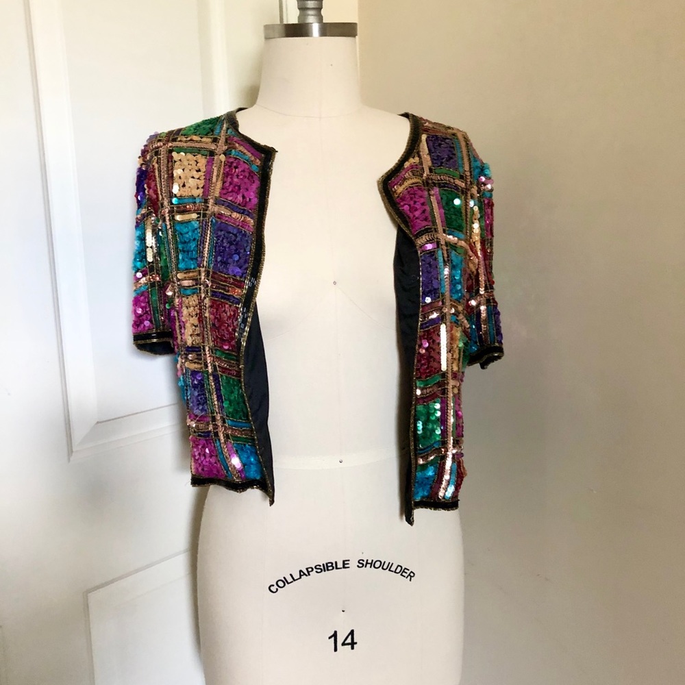 Vintage Laurence Kazar Beaded Jacket